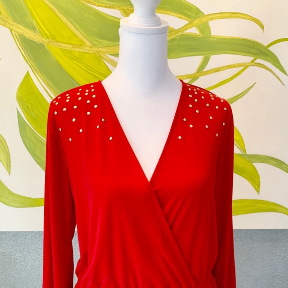 Michael Kors Studded Long Sleeve Blouse - Picture 3 of 7